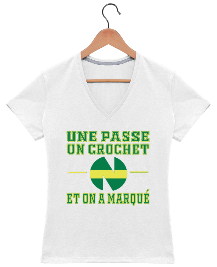tee shirt col v femme marque