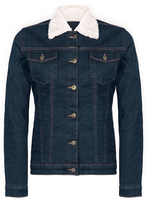 Veste en jean femme doublée sherpa