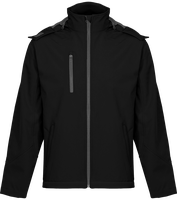 Veste Softshell Homme à Capuche Contrastée