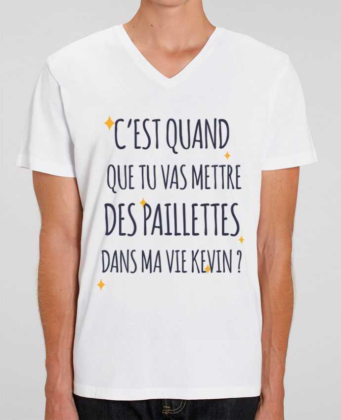 Tee shirt sales homme paillette